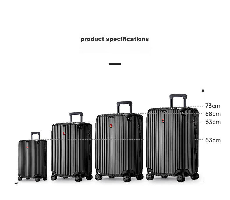 CROSSGEAR Cross Medal Luggage, 26-Inch Business Trip Suitcase, Large Capacity Check-In Trolley Case for Men And Women, Password Lock Suitcase 19