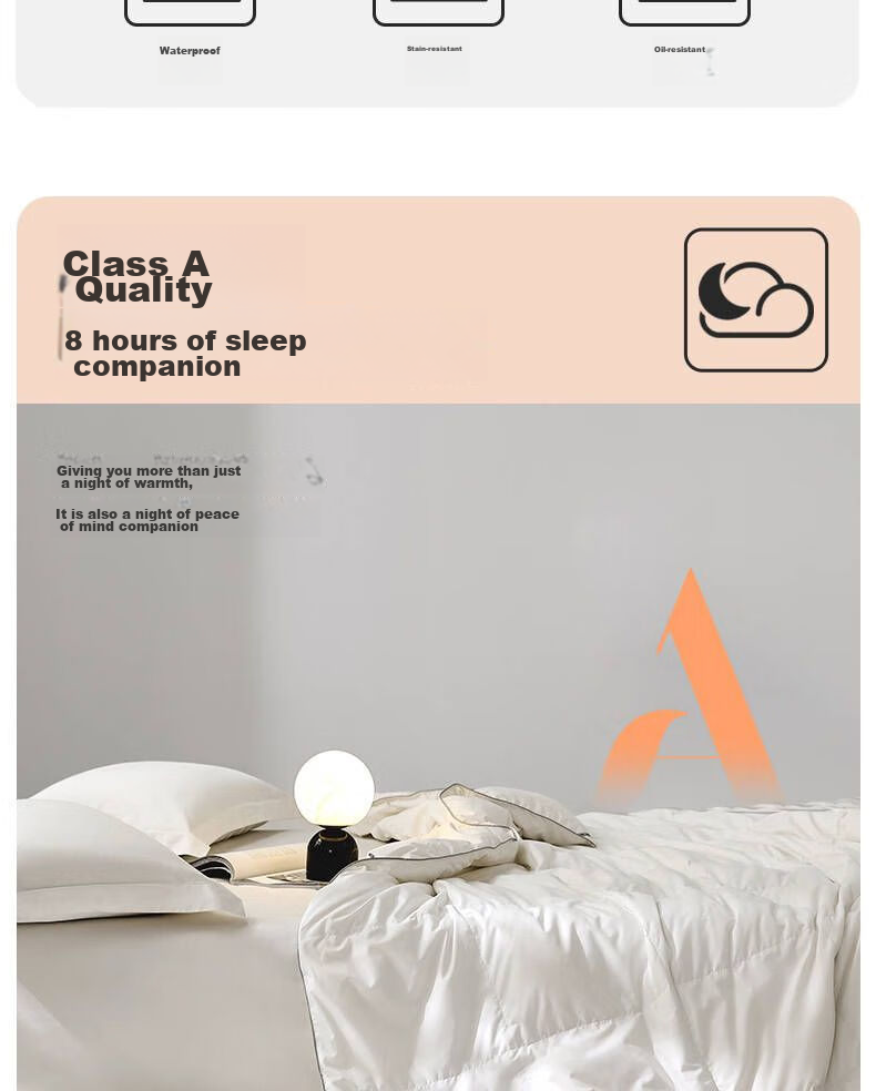 LOVO Class A 95% Kunlun White Goose down Duvet Summer Comforter 140g Filling 150*215cm White Student Dormitory 11