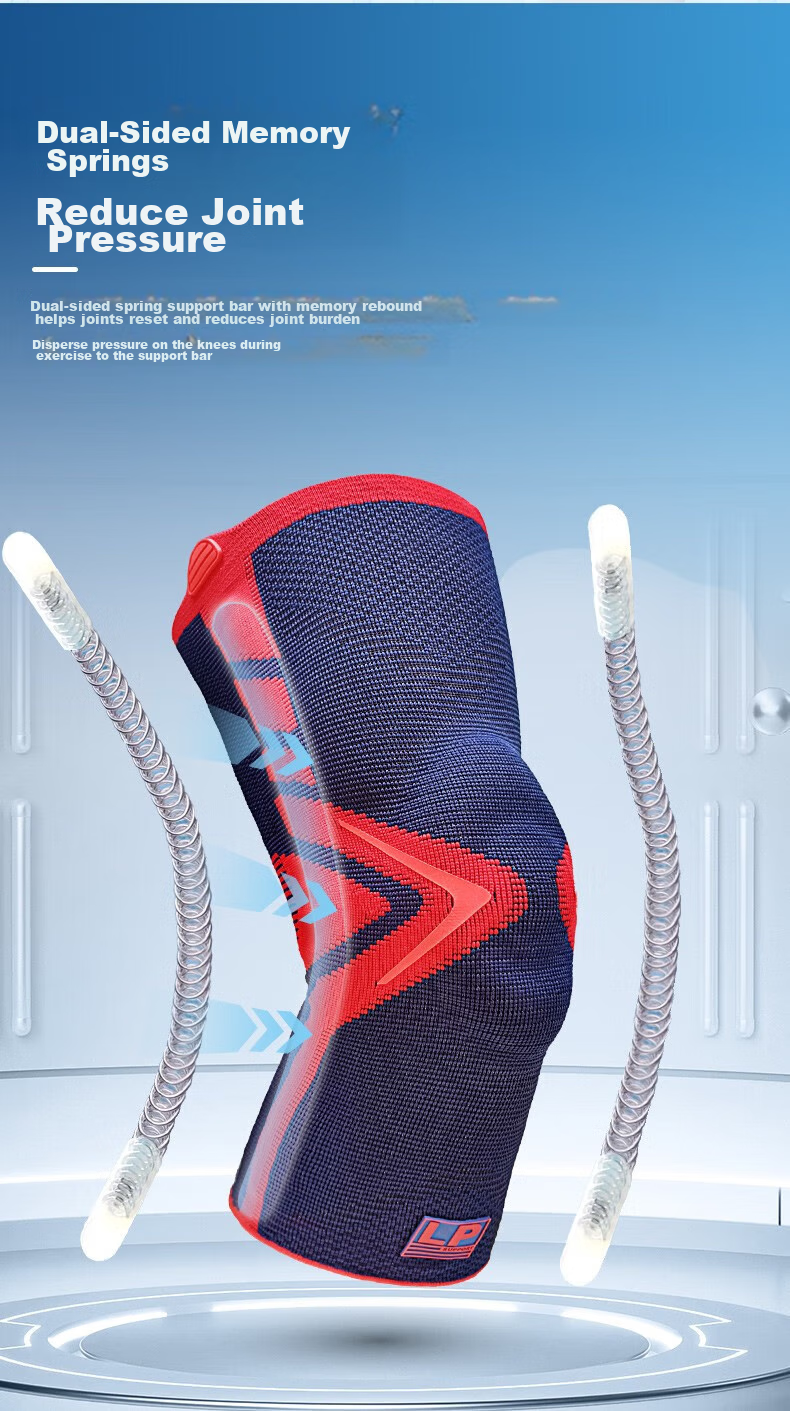 LP Sports Knee Brace with Spring Support for Basketball, Running, Badminton, Lightweight Breathable Meniscus Ligament Injury Protection Gear 7