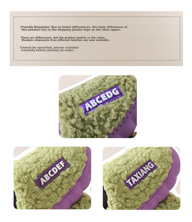 Taxiang Autumn And Winter Indoor/outdoor Couple Thick-Soled Heightening Non-Slip Padded Warm Slippers for Men TP231 1