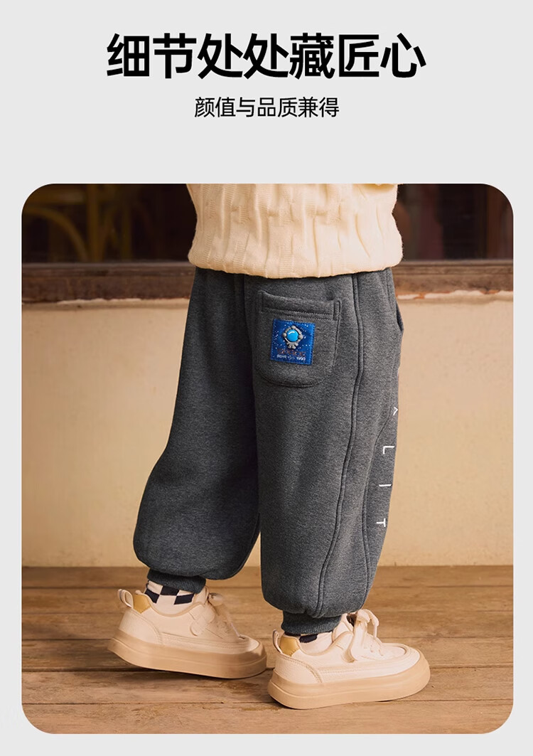 Ciciibear Boys Cotton Fleece Lined Winter Thick Sweatpants Kids Warm Long Pants Baby Thermal Pants Girls 6