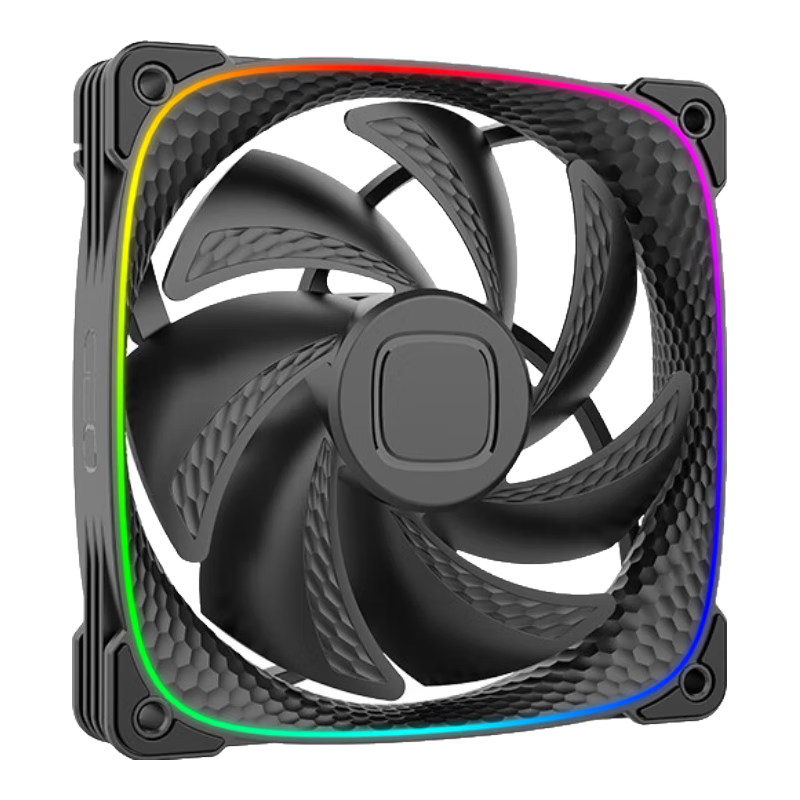 GeometricFuture Case Cooling Fan, Longshen 2503B, 12cm/aRGB Motherboard Synchronization, Single Fan Per Pack