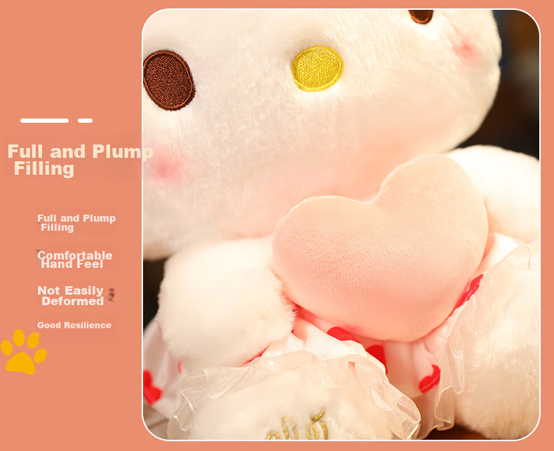Imiwa Official Hello Kitty Plush Doll Soft KT Cat Toy Gift for Girls Christmas Birthday Present 13
