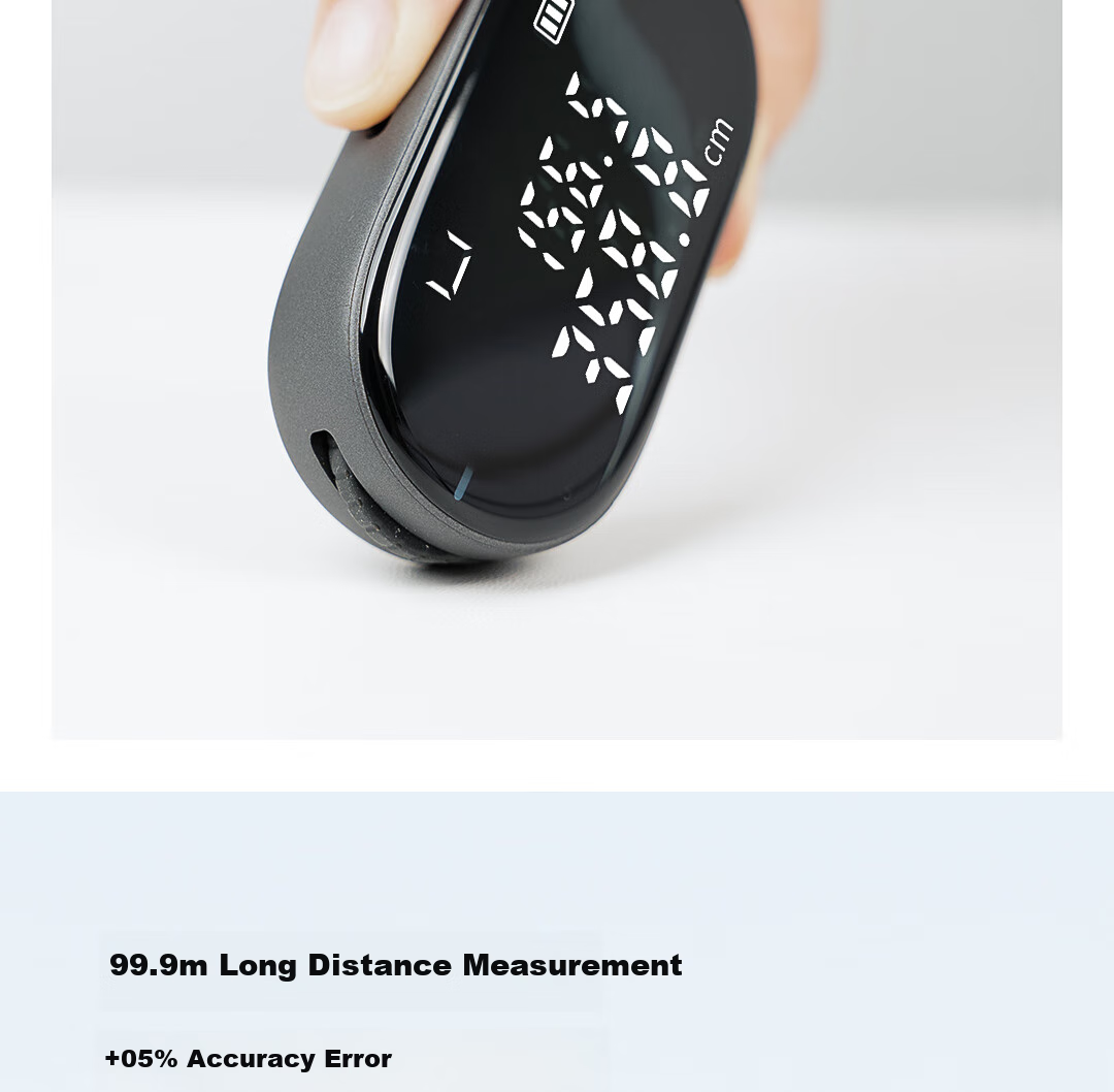 DUKA Electronic Distance Measuring Wheel High-Precision Flat and Curved Surface Type-C Rechargeable Measuring Tool Xiao Q 5