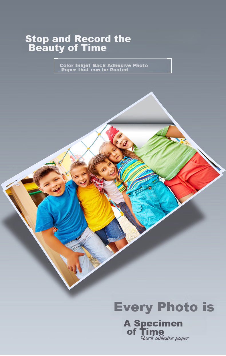 Elifo A5 Self-Adhesive Photo Paper with Backing, High Gloss Photo Paper, Self-Adhesive Paper for Photos, Self-Adhesive Printing Paper, Sticky Self-Adhesive, 100 Sheets 1