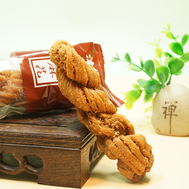 津顺祥 天津特产夹馅大麻花（黑芝麻味）400g/袋