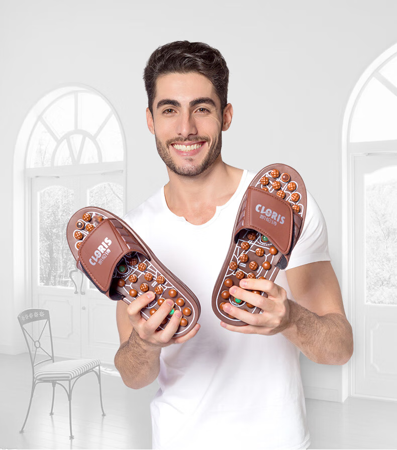 CLORIS [Mid-Autumn Festival Gift] Jade Health Acupoint Massage Slippers, Birthday Gift for Wife Or Parents, Mid-Autumn Festival Present M108-S 10