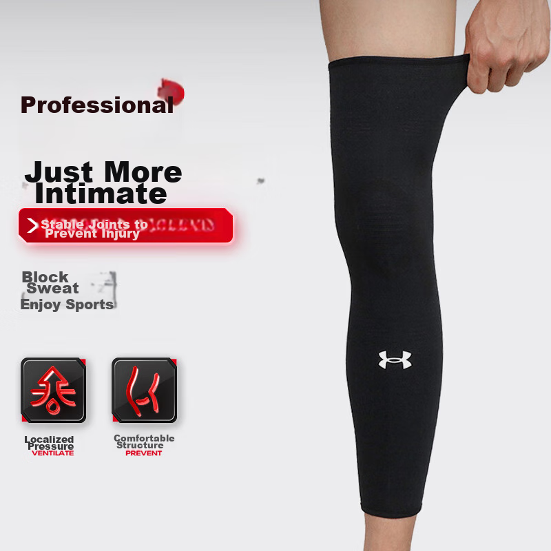 Under Armour Leg Guards Sports Knee Pads Protective Gear for Men And Women Fitness Training Cycling Running Soccer Basketball Compression Leg Sleeves