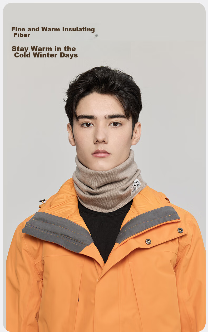 MISSION UV Wool Thermal Neck Gaiter for Men, Autumn And Winter Thickened Cold Protection Neck Warmer, Hiking Cycling Pullover Neck Warmer Scarf for Me 6