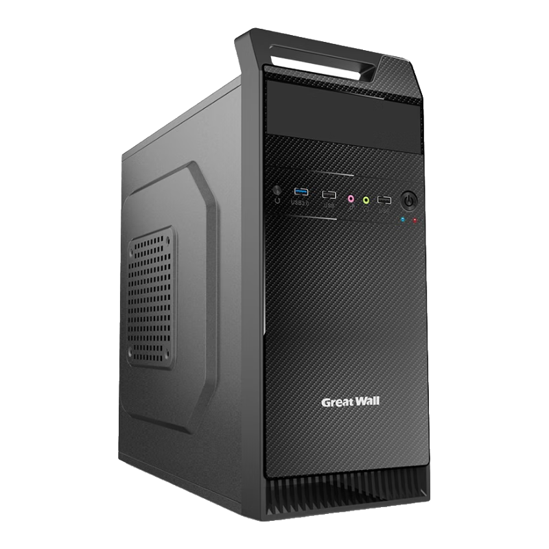 Great Wall Shangqi R10 Office And Home Computer Case (Kevlar Decorative Pattern/MATX Small Motherboard/With Handle/Cable Management/Drop Test/CD Drive Position)