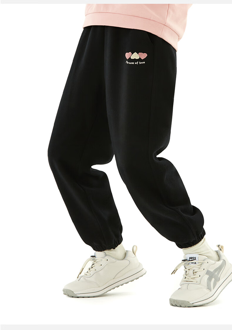 Duomiaowu Girls' Pants, Spring And Autumn Children's Sweatpants, Big Kids' Joggers, Stylish Casual Pants, 81840 Dark Gray, Size 130 14