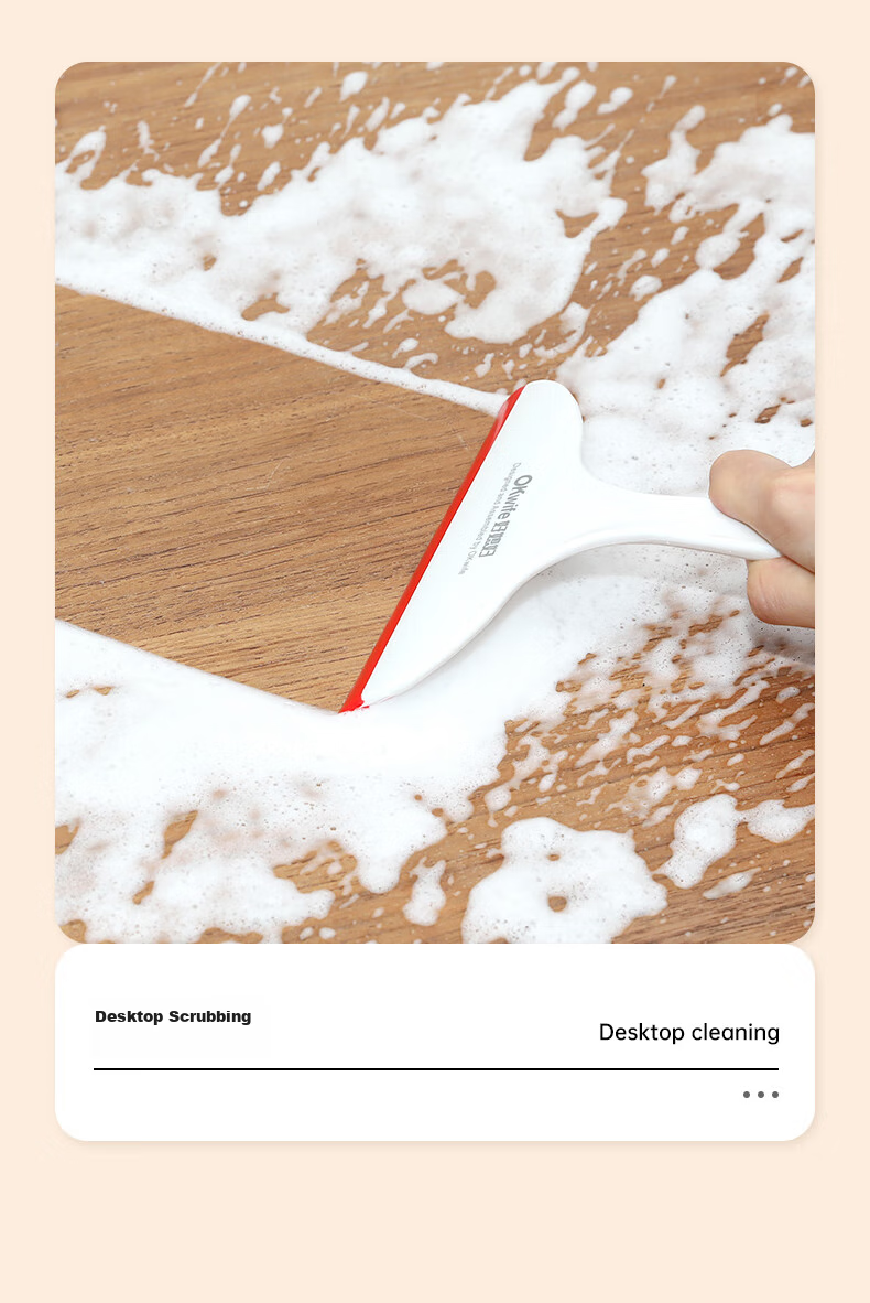 OKwife Glass Squeegee, Window And Mirror Cleaning Tool for Home Use, Kitchen Countertop Cleaner, Multi-Functional Squeegee 5