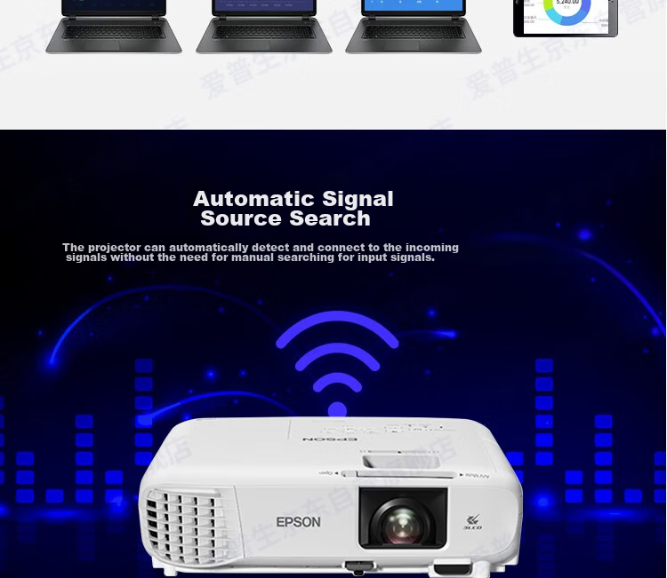 Epson CB-X49 Projector for Office Meetings And Training (3600 Lumens, HDMI High-Definition Interface, 3LCD, Supports Side Projection) Same As CB-X06 Model 8