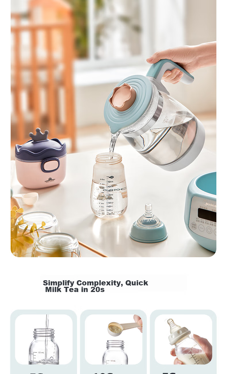 Midea Constant Temperature Kettle, Baby Formula Maker, Electric Water Boiler for Milk Preparation, Health Pot with Temperature Control, 1.3L Capacity 5