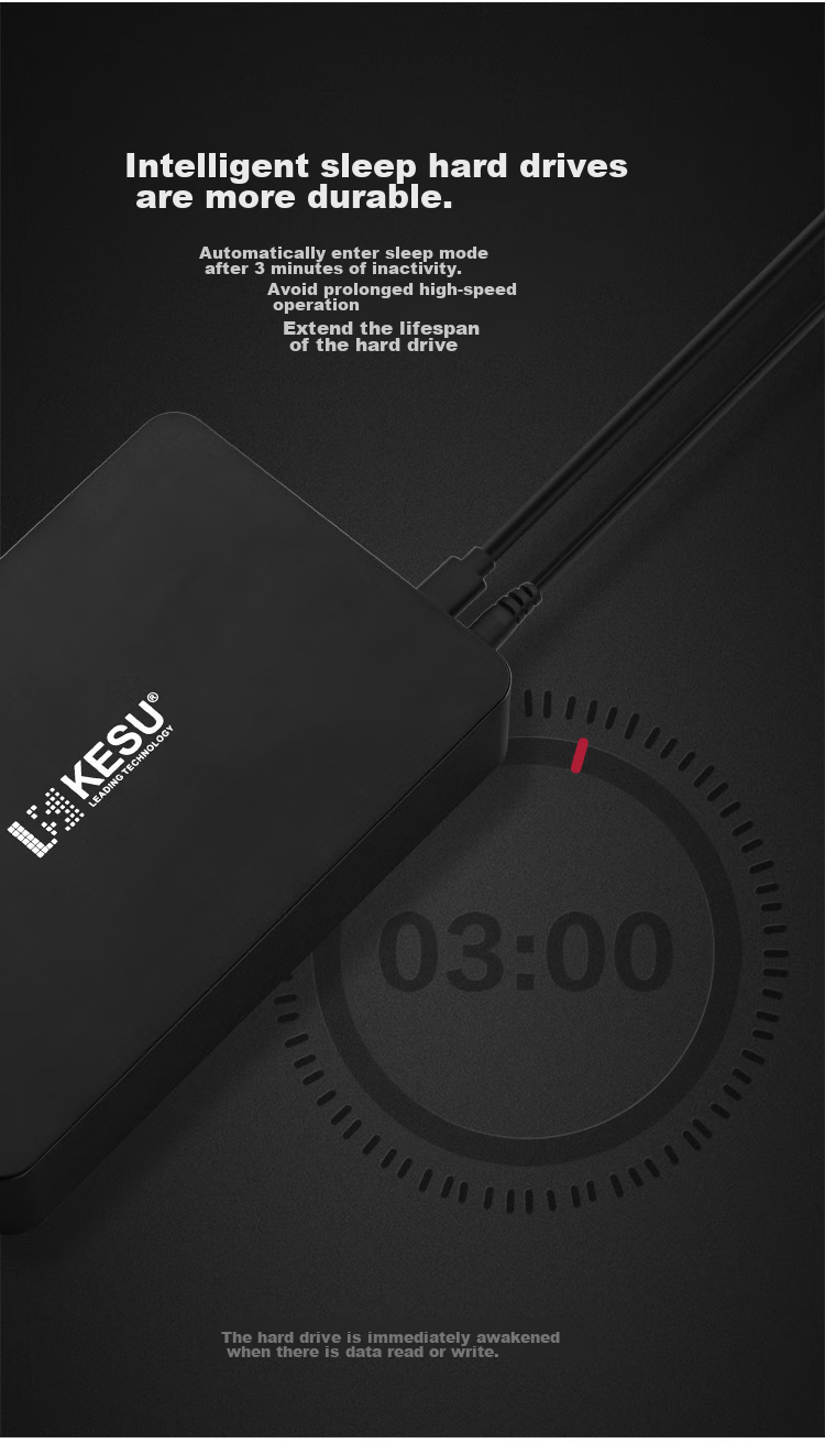 KESU 3TB 3.5-inch Desktop External Hard Drive High-Speed Type-C 3.1 Large Capacity Mechanical Hard Drive for Office and Home Storage 14