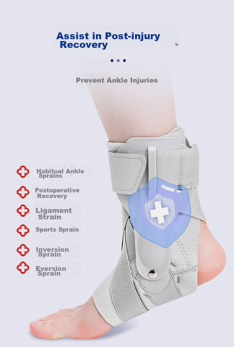 TEEIS Ankle Brace, Foot Support, Ankle Joint Fixation Brace, Post-Injury Fixation for Sprains, Rehabilitation for Ligament Injury Recovery Sleeve 3