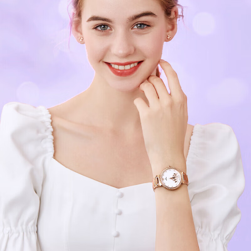 EBOHR Women's Watch, Butterfly Love Flower Crown Skeleton Ladies Mechanical Watch, Birthday Mid-Autumn Festival Gift, 36530120, for Girlfriend