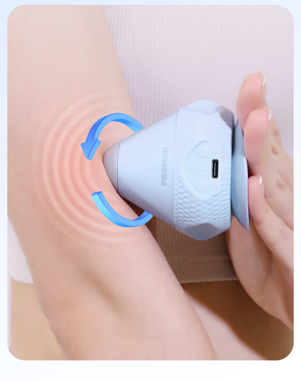 PROIRON Puli'ai Electric Adhesive Fascia Ball for Shoulder, Neck, Back Muscle And Foot Soles Relaxation Heat Therapy Professional Massage Device Gree 13