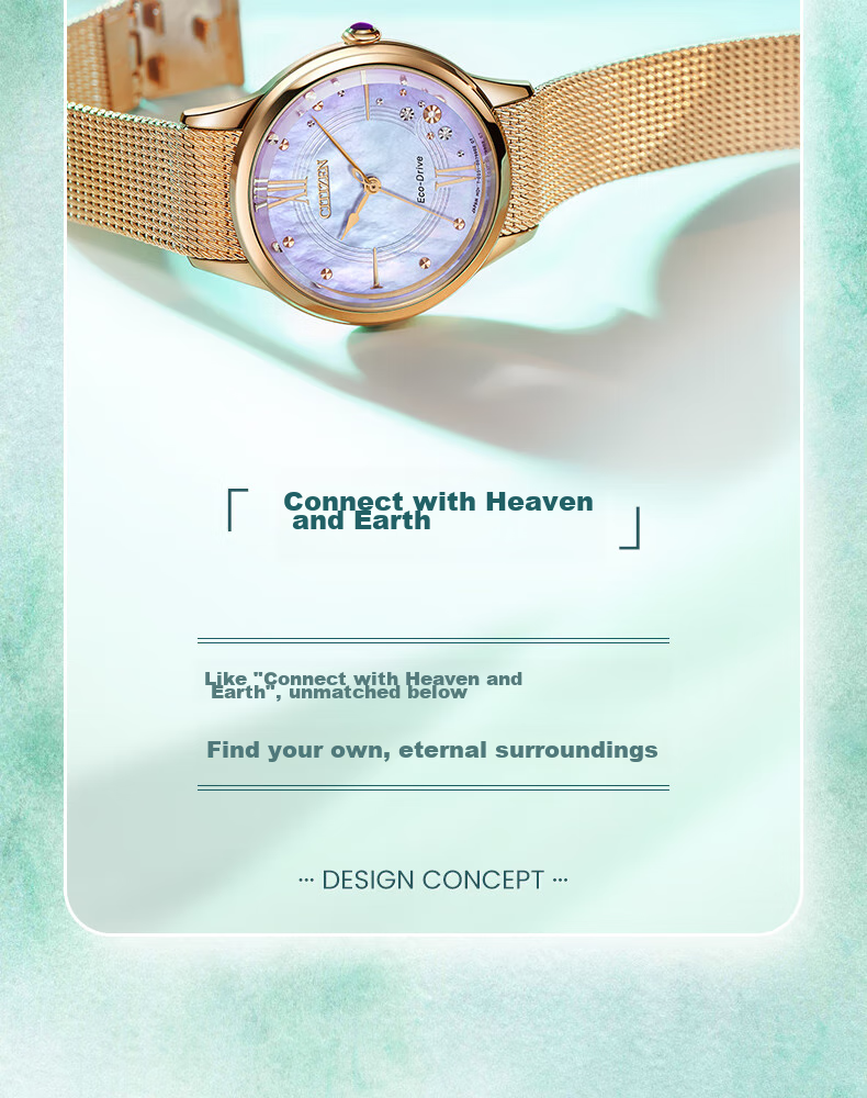 CITIZEN Signature Limited Edition Wristwatch [Four Seasons] Eco-Drive Steel Strap Watch for Women, Gift for Girlfriend EM0817-85Y 4