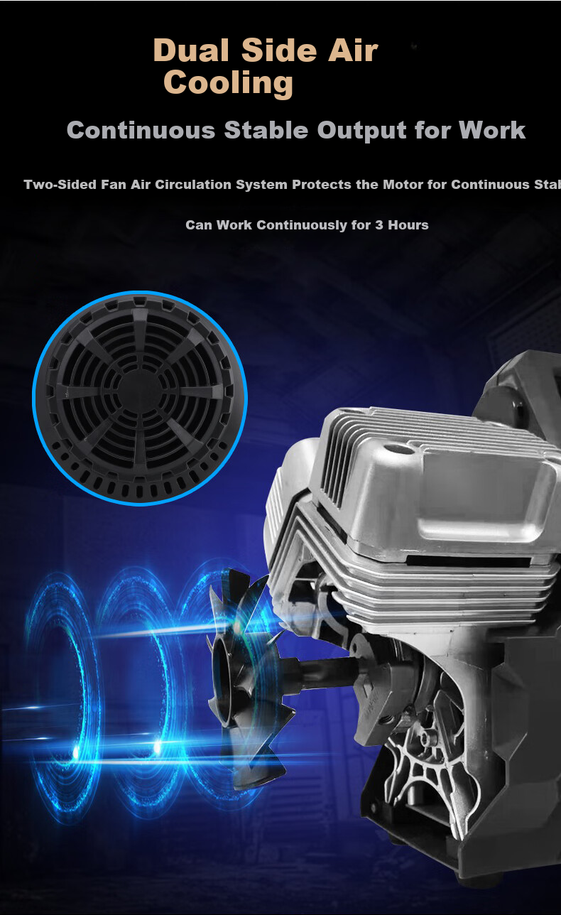 DIANJUE Car Air Pump, Four-Cylinder High-Pressure High-Power, for Off-Road Vehicles, Large Trucks, RVs, Tire Inflation Pump, Air Compressor, Single Tube 5
