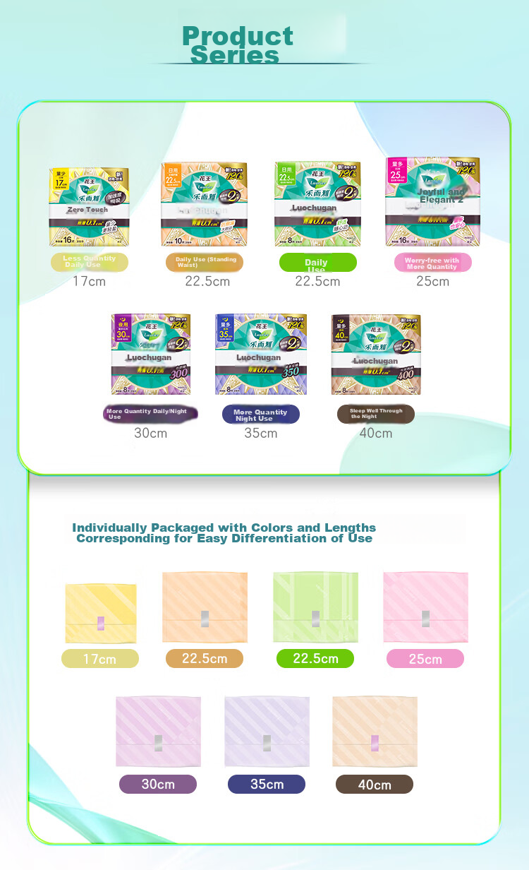Laurier Kao Zero-Feel Ultra-Thin Day And Night Winged Sanitary Napkins, 30cm, 8 Pieces, Menstrual Pads, Sold by JD, New National Standard 10