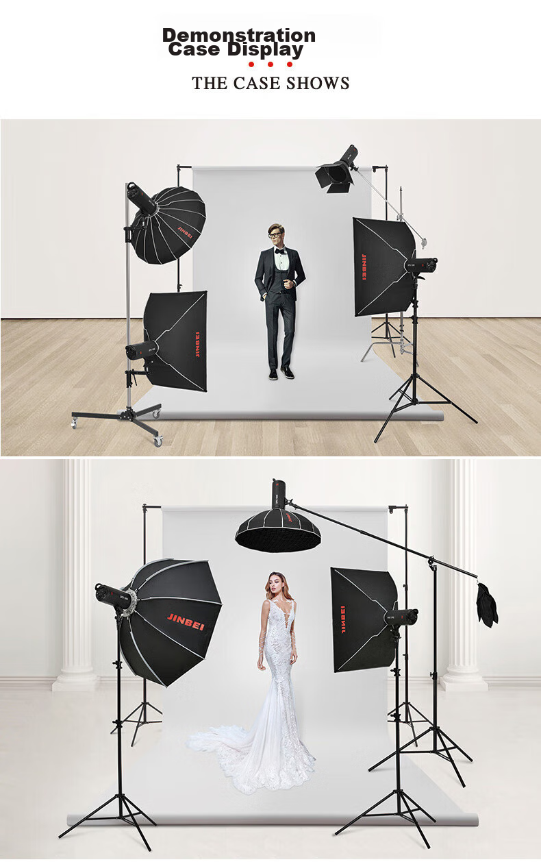 JINBEI KE Series Quick-Install Rectangular Softbox with Grid, Portable Easy-To Studio Equipment, Light Modding Accessory, KE-70*100 [Single Grid] 10