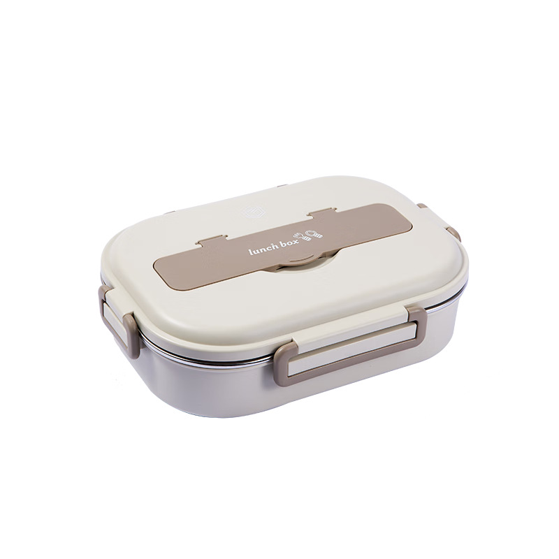 JD Original Lunch Box, Elementary School Student 304 Stainless Steel Meal Container for Office Workers, Microwave-Safe Insulated, 5 Compartments 1.5L with Utensils