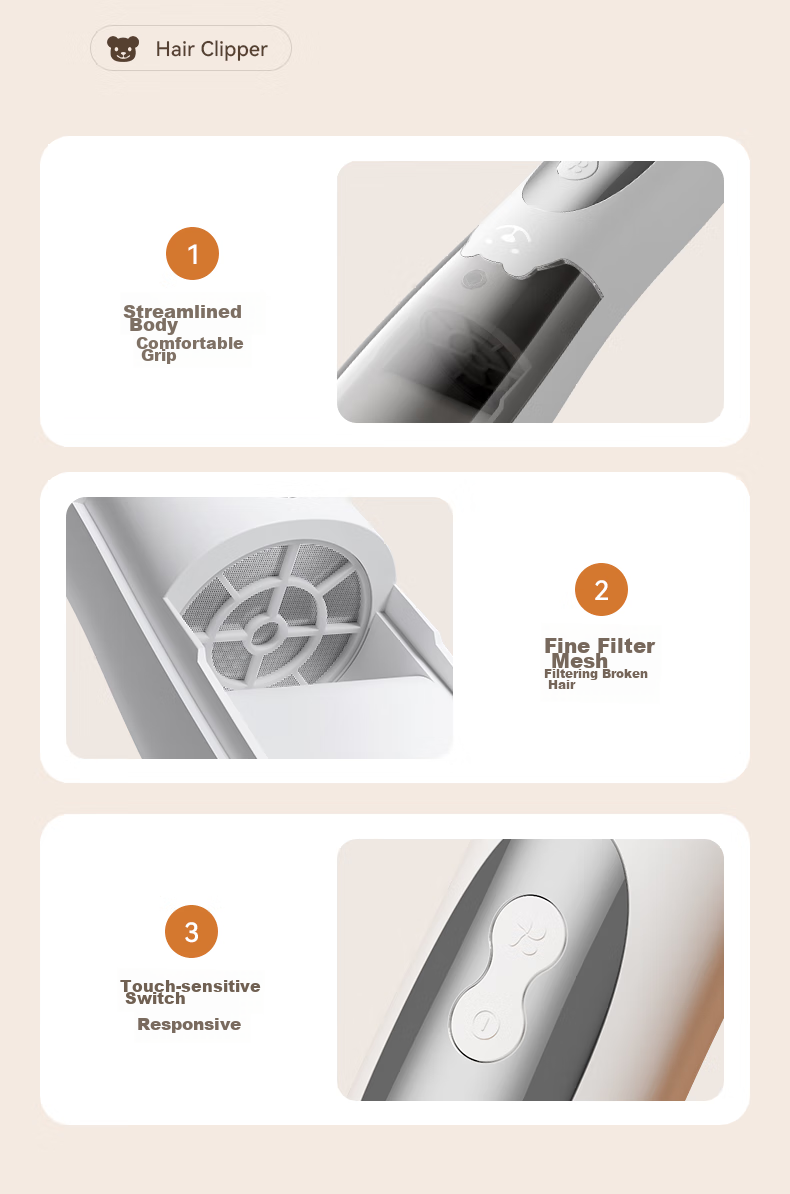 Qiman Automatic Hair Removal Baby Hair Clipper, Quiet Children's Hair Trimmer, Newborn Hair Shaver, Infant Hair Cutting Electric Shaver, QM2007 Gift Box Editio 29
