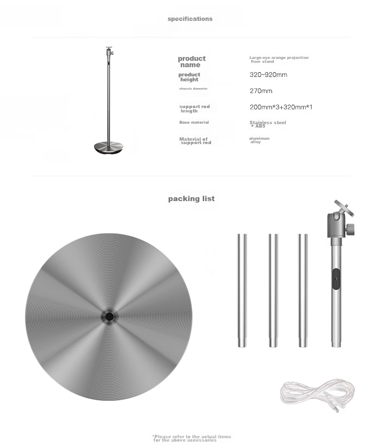 Dayancheng Projector X11/X20 Dedicated Tray Base (Can Be Adapted to 6mm (1/4 Inch) Aperture for Projector Base) 7