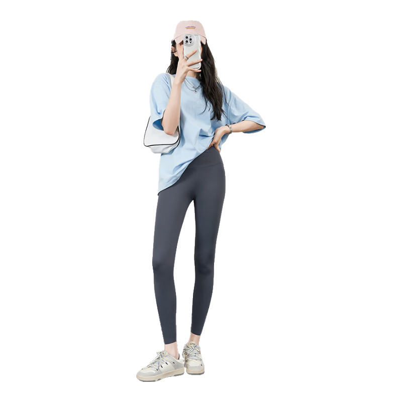XUEXIMAN Seamless Shark Leggings for Women, High-Waisted Yoga Pants, Slimming Tights, Cycling And Motorcycle Pants, Tight-Fitting Pants