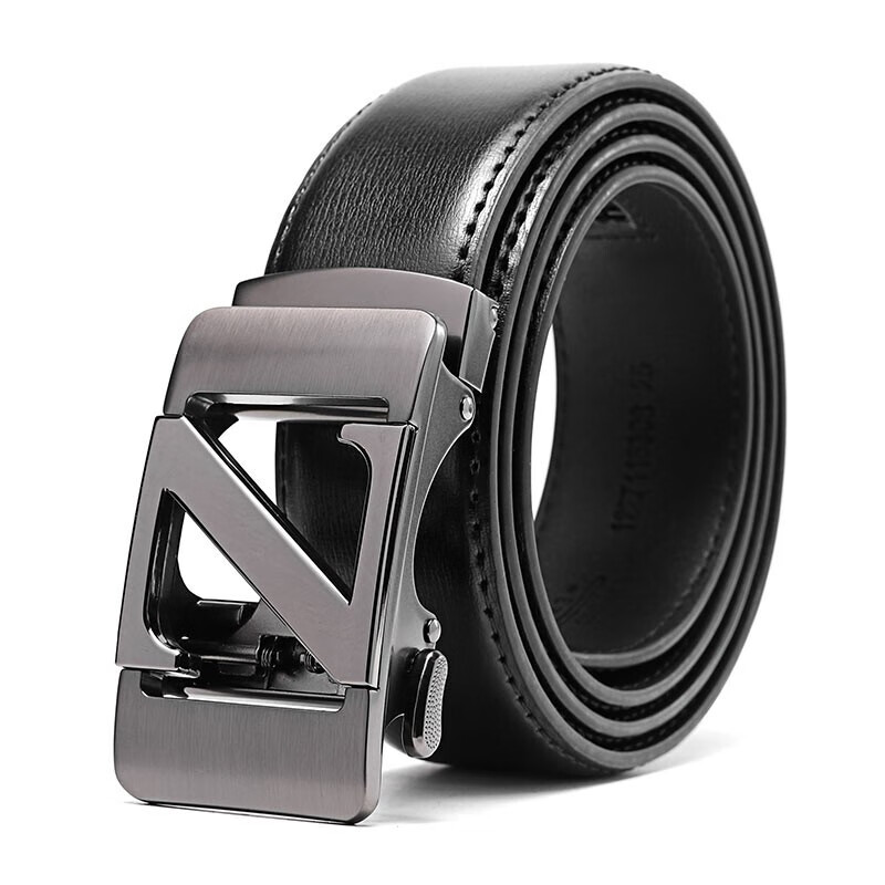 Aokang Men's Belt with Automatic Buckle, Business Casual Waist Belt, Birthday Gift for Husband