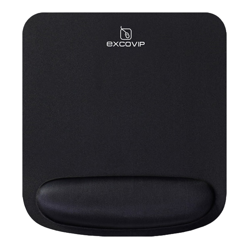 EXCO Mouse Pad Wrist Rest, Large Size, Computer Office Gaming Memory Foam Wrist Support, Hand Rest, Wrist Pad, Hand Holder for Men, Business Simple Pure Black 3790