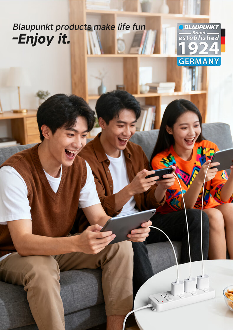 BLAUPUNKT British Standard Power Strip with UK Travel Adapter, 4-Socket Surge Protector with Individual Switches, 1.8m Cable, Compatible with Switch 2, for Hong Kong, Macau, UK, Singapore, UAE, Maldiv 14