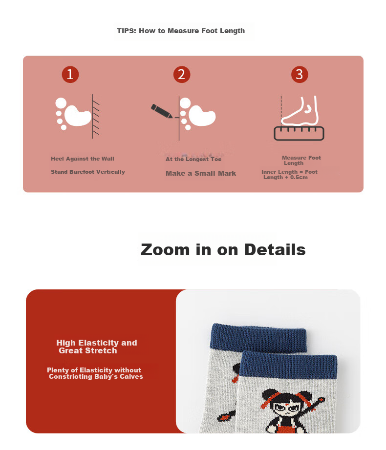 LIUZHI SHU Handmade Seamless Autumn And Winter Children's Socks for Boys, Big Kids, Toddlers, Mid-Calf, Long Tube, Spring And Autumn Thick Style 9