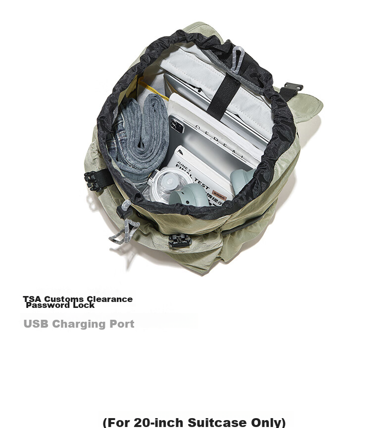 BOSTANTEN Men's Lightweight Drawstring Backpack, Student Schoolbag, Sports Hiking Bag, Large Capacity Outdoor Cycling Backpack for Wome 8