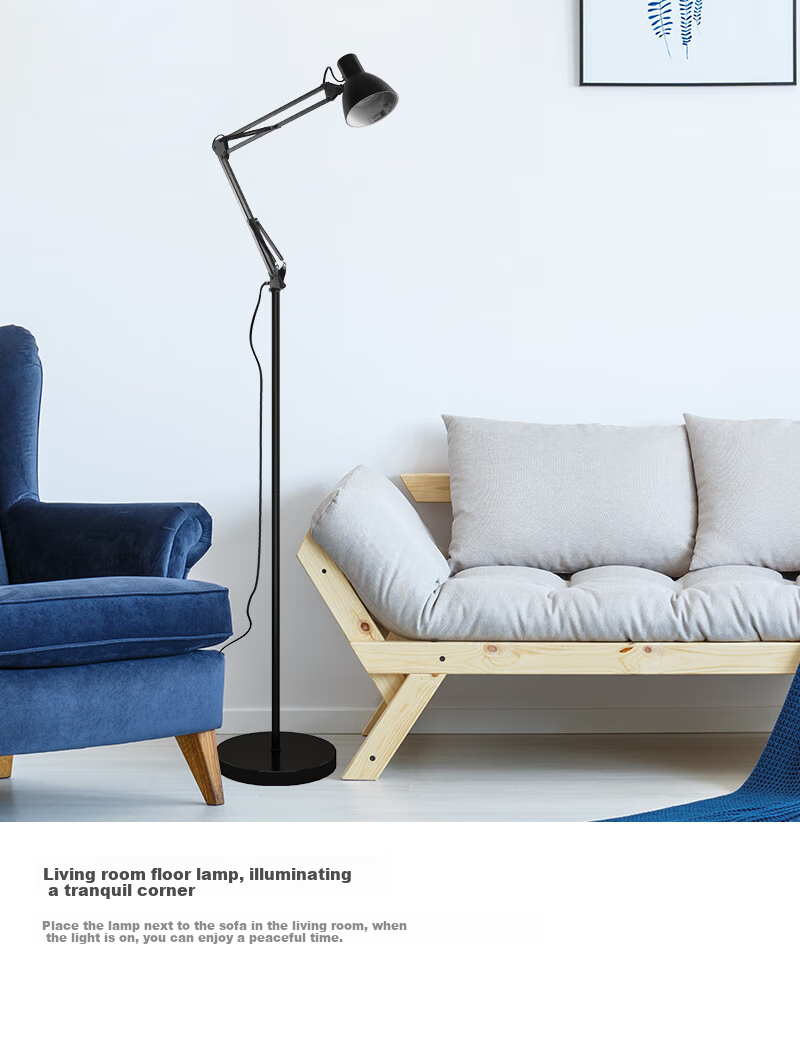 Haoshili Student Desk Piano Lamp, Living Room Bedroom Bedside Lamp, American-Style Adjustable Floor Lamp 9
