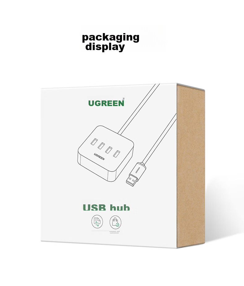 UGREEN USB 3.0 Hub, Multi-Port Splitter, High-Speed 4-Port Expansion Dock, HUB Concentrator, Laptop And Desktop Converter Adapter Extension Cable 20