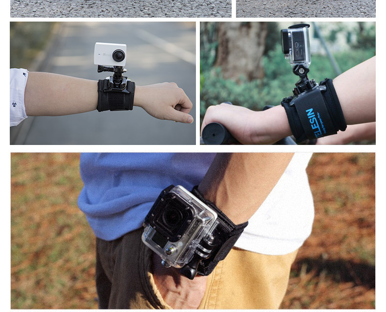 TELESIN Compatible Wrist Strap for GoPro, DJI Action 4/3 Wristband, Insta360 Action Camera Wrist Mount, Handheld Stabilizer for Shooting 7