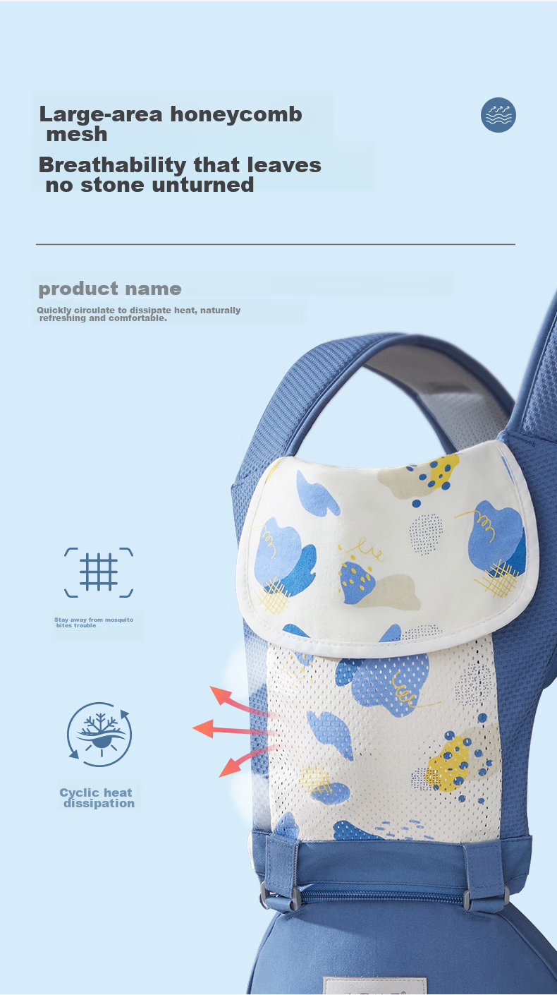Shiyuejiejing Baby Carrier Waist Stool, Multifunctional, Suitable for All Seasons, Lightweight And Breathable, Perfect for Carrying Babies, Ink Gree 3