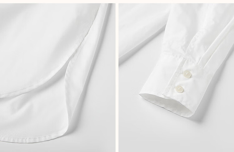 Dme [New Rich Urban Style] Autumn Long-Sleeve Collared Shirt, Cotton Drop-Shoulder Simple Blouse, Women's Top 11