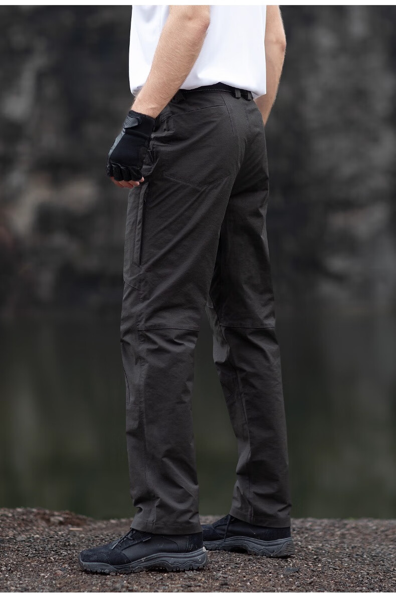 Free Soldier Asahi Tactical Work Pants Outdoor Stretch Breathable Men's Casual Scratch-Resistant Durable Work Pants Khaki 30W/30L 14