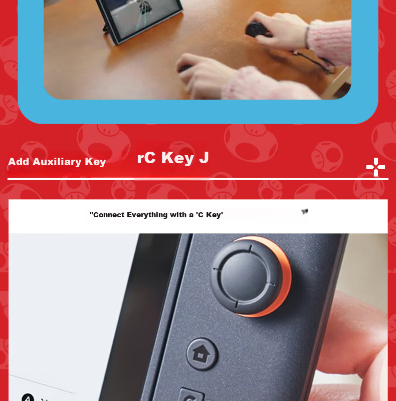 Nintendo Switch Upgraded SWICTH2 Joy-Con2 [2nd Generation Controller, Red And Blue] Game Console Controller Joystick NS2 Peripherals, 2-Pack 9