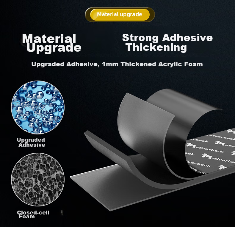 Yinbei Double-Sided Foam Tape, Strong Adhesive, Traceless Adhesive, Foam Tape with High Adhesion, Wall Adhesive That Doesn't Damage Walls, 3m Long * 0.8cm Wide 3