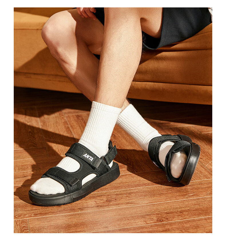 Anta Men's Summer Lightweight Breathable Sandals Soft Sole Casual Sports Beach Slippers 12