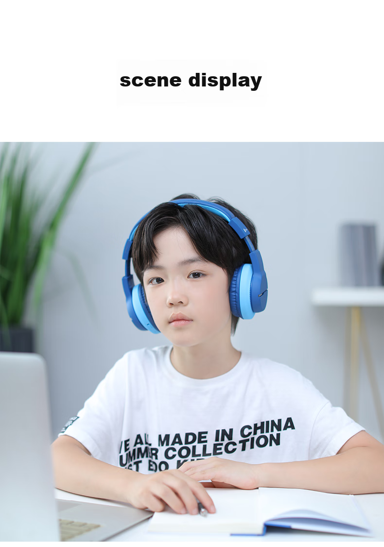 Tribit, Children's Headphones, Student Learning Online Class Headphones, Low Decibel Children's Earphones with Microphone, Birthday Gift 15