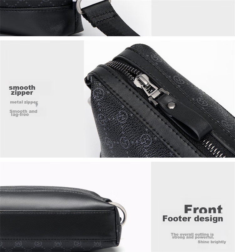 GOLF Shoulder Bag for Men, Printed Water-Resistant Large Capacity Trendy Crossbody Bag, Multifunctional Hand-Held Bag, Casual Fashion Waist Pack 5I597258J Black 9