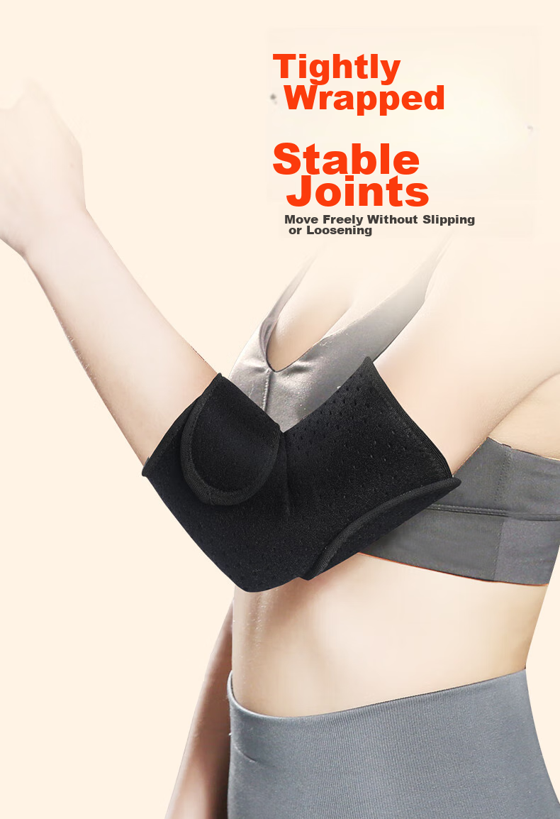 NAILEKESI N Mugwort Self-Heating Warm Elbow Brace, Arm Protection Sleeve for Men And Women, Tennis Elbow Specialized Support, One Pair 3