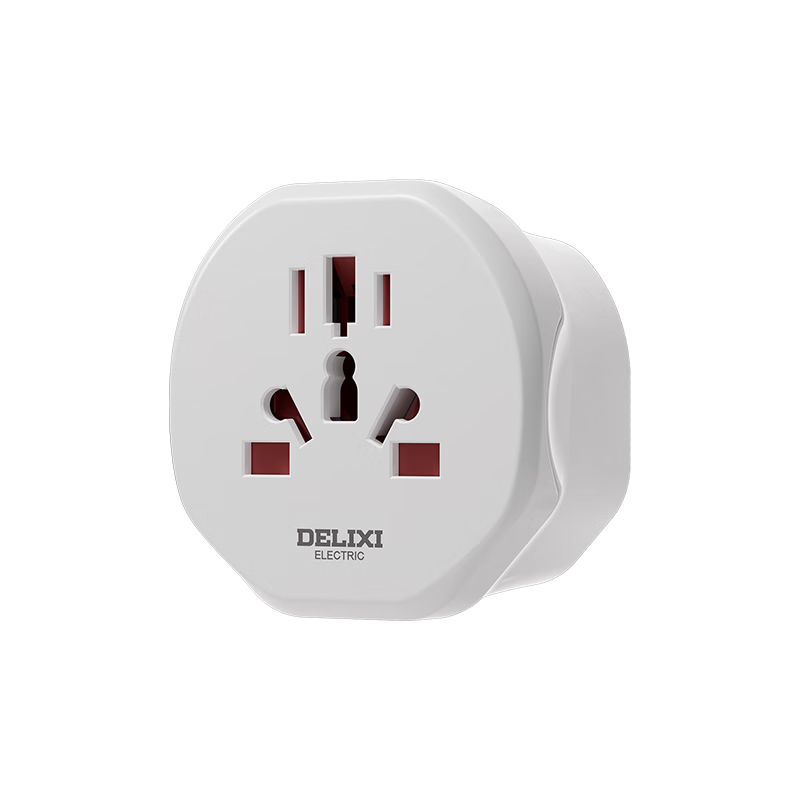DELIXI English Standard Travel Socket/Adapter/Converter, Suitable for UK Ireland Singapore China Hong Kong Malaysia Vietnam And Other Regions, No Switch