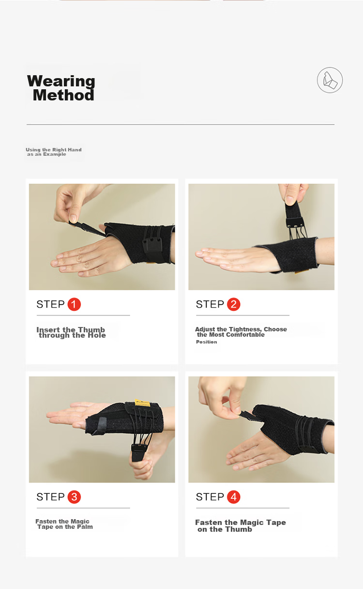 3M Wrist And Finger Protective Gloves, Breathable, for Trigger Finger Tendinitis, Sprains, Fracture Fixation, Sports Rehabilitation Wrist Support 8