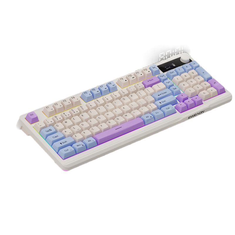 Pioneer V98 Mechanical Feel Keyboard and Mouse Wireless Bluetooth Wired Tri-Mode RGB Silent Gaming Esports Office Laptop Tablet 98-Key Universal Peripheral